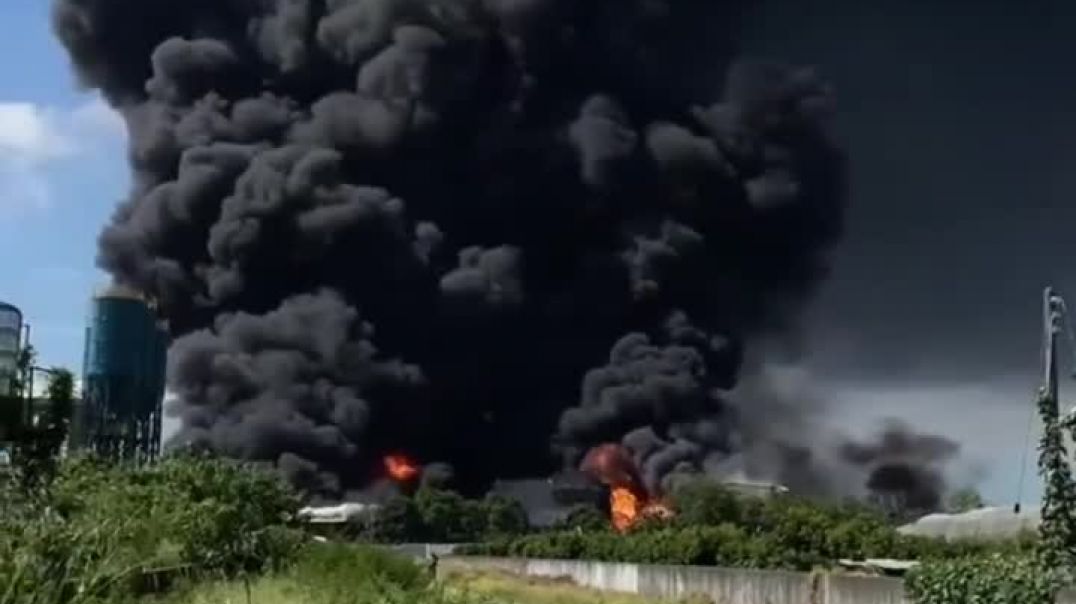 Video captures Tainan factory explosion